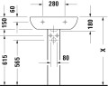 Duravit D-Code 60 cm-es mosdó