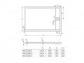 Roltechnik Integro 120x90x5 cm téglalap alakú akril zuhanytálca, acél szifonfedéllel