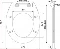 Alcaplast A64SLIM Soft Close, lecsapódásmentes, Slim, vékonyított WC ülőke