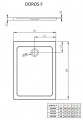 Radaway Doros F szögletes aszimmetrikus zuhanytálca 120x80 cm, szifonnal