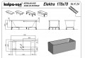 Kolpa San Elektra 170x70 cm kád + előlap szett kádvázzal együtt