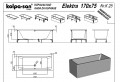 Kolpa San Elektra 170x75 cm kád + előlap szett kádvázzal együtt