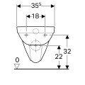 Geberit Selnova Rimless, perem nélküli fali WC, íves