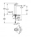 Grohe Eurocube XL-es magas mosdó csaptelep 23406000