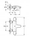 Grohe Grohtherm 1000 termosztátos kádtöltő csaptelep 34065002