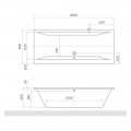 Roltechnik Savona 180x80 cm egyenes akril kád